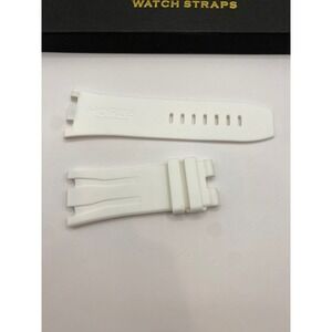 Horus Audemars Piguet Compatible Watch Straps White Rubber Replacement Band‎
